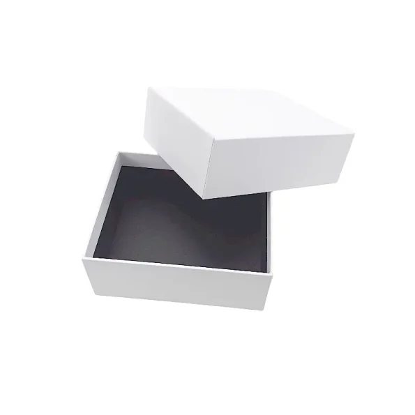 Top and Bottom 2 Piece Box White Rigid Cardboard Box Custom No Logo Blank White Gift Packaging Box